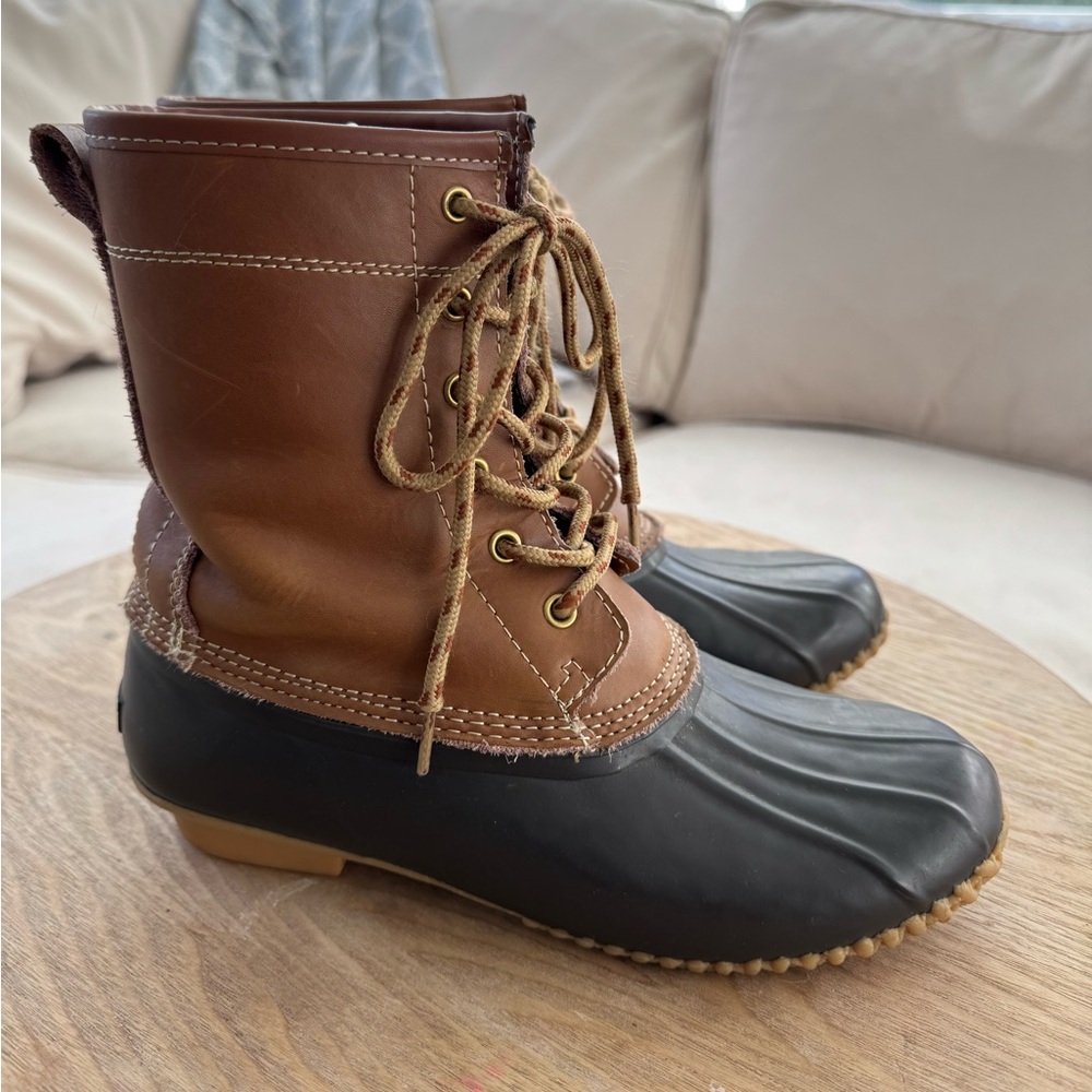 KHOMBU Letty Lace Up Steel Shank Duck Boots Size 7 Women’s